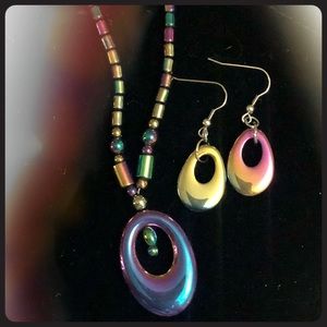 Necklace with earrings